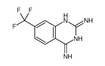 7-Trifluoromethyl-quinazoline-2,4-diamine结构式