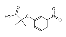 2-methyl-2-(3-nitrophenoxy)propanoic acid结构式