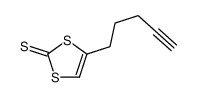 4-pent-4-ynyl-1,3-dithiole-2-thione结构式