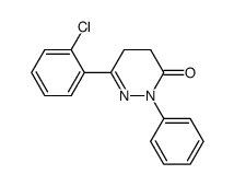 6-(2-chlorophenyl)-2-phenyl-4,5-dihydropyridazin-3(2H)-one Structure