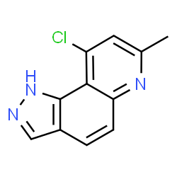 9-Chloro-7-methyl-1H-pyrazolo[3,4-f]quinoline Structure