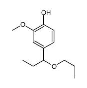 2-methoxy-4-(1-propoxypropyl)phenol结构式