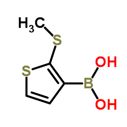 2-(Methylthio)thiophene-3-boronic acid结构式