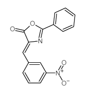 5(4H)-Oxazolone,4-[(3-nitrophenyl)methylene]-2-phenyl- Structure