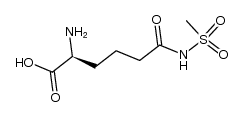 (2S)-2-amino-5-[(N-methylsulphonyl)carbamoyl]pentanoic acid Structure