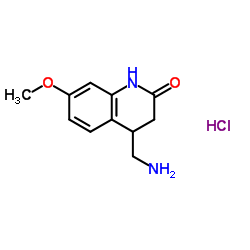 4-(Aminomethyl)-7-methoxy-3,4-dihydroquinolin-2(1H)-one hydrochloride structure