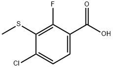 4-Chloro-2-fluoro-3-(methylthio)benzoic acid Structure
