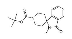 2-Methylspiro[isoindolin-1-one-3,4'-piperidine]-1'-carboxylic acid, 1,1-dimethylethyl ester结构式