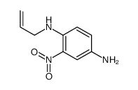 N-(4-Amino-2-nitrophenyl)allylamine, 2-Nitro-N1-(prop-2-en-1-yl)benzene-1,4-diamine结构式