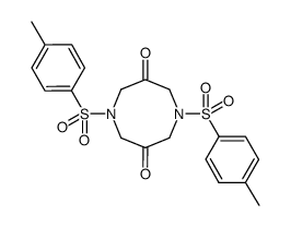 1,5-Bis-(toluene-4-sulfonyl)-[1,5]diazocane-3,7-dione Structure