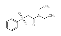 2-(Benzenesulfonyl)-N,N-diethylacetamide Structure