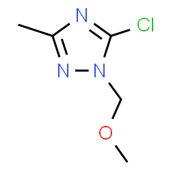 5-Chloro-1-(methoxymethyl)-3-methyl-1H-1,2,4-triazole结构式