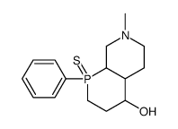 7-methyl-1-phenyl-1-sulfanylidene-2,3,4,4a,5,6,8,8a-octahydrophosphinino[2,3-c]pyridin-4-ol结构式