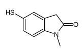 1-methyl-5-sulfanyl-3H-indol-2-one结构式