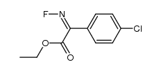 α-anti(phenyl)-Fluorimino-(4-chlor-phenyl)-essigsaeureethylester Structure