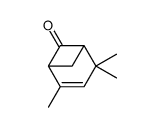 (1R,5S)-2,4,4-trimethylbicyclo[3.1.1]hept-2-en-6-one结构式