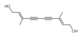 3,8-Dimethyldeca-2,8-diene-4,6-diyne-1,10-diol Structure