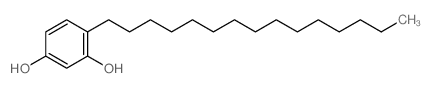 1,3-Benzenediol,4-pentadecyl-结构式