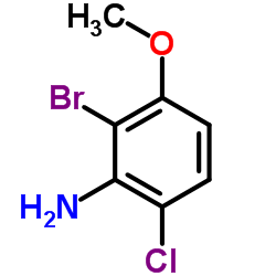 2-Bromo-6-chloro-3-methoxyaniline Structure