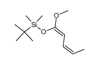 tert-butyl(((1Z,3Z)-1-methoxypenta-1,3-dien-1-yl)oxy)dimethylsilane结构式