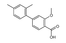 4-(2,4-dimethylphenyl)-2-methoxybenzoic acid Structure