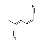 (1Z,3Z)-1-methyl-1,4-dicyanobuta-1,3-diene结构式