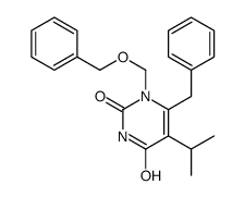 6-benzyl-1-(benzyloxymethyl)-5-isopropyluracil Structure