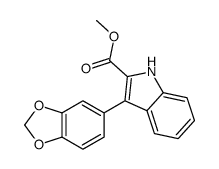 methyl 3-(1,3-benzodioxol-5-yl)-1H-indole-2-carboxylate Structure