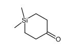 1,1-Dimethylsilacyclohexan-4-one Structure