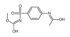 methyl N-(4-acetamidophenyl)sulfonylcarbamate Structure