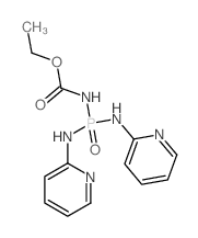 ethyl N-bis(pyridin-2-ylamino)phosphorylcarbamate结构式