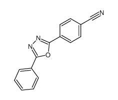 4-(5-phenyl-1,3,4-oxadiazol-2-yl)benzonitrile结构式