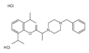 [2,6-di(propan-2-yl)phenyl] 2-(4-benzylpiperazin-1-yl)propanoate,dihydrochloride Structure