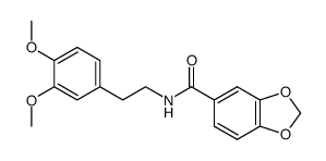 N-(3,4-dimethoxyphenethyl)-3,4-methylenedioxybenzamide Structure