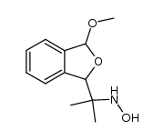 N-[1-(3-Methoxy-1,3-dihydroisobenzofuran-1-yl)-1-methyl-ethyl]-hydroxylamine Structure