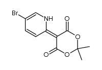 5-(5-bromo-1H-2-pyridinylidene)-2,2-dimethyl-[1,3]dioxane-4',6-dione结构式