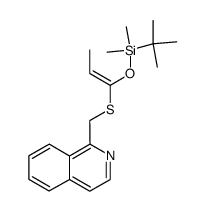 (E)-1-[(tert-butyldimethylsilyl)oxy]-1-[1-(isoquinolinolylmethyl)thio]-1-propene结构式