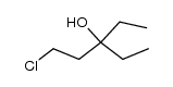 1-chloro-3-ethylpentan-3-ol结构式