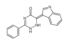 6-indol-3-ylidene-3-phenyl-1,2-dihydro-1,2,4-triazin-5-one结构式
