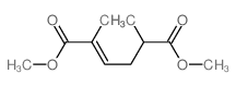 dimethyl 2,5-dimethylhex-2-enedioate structure