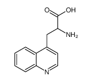 2-amino-3-quinolin-4-ylpropanoic acid structure