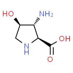 L-Proline, 3-amino-4-hydroxy-, (3R,4R)- (9CI) Structure