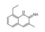 8-ethyl-3-methylquinolin-2-amine结构式