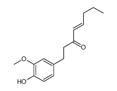 1-(4-hydroxy-3-methoxyphenyl)oct-4-en-3-one结构式