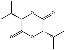 (3S,6S)-(-)-3,6-Diisopropyl-1,4-dioxane-2,5-dione Structure