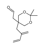 2-[2,2-dimethyl-5-(2-methylidenebut-3-enyl)-1,3-dioxan-5-yl]acetaldehyde结构式