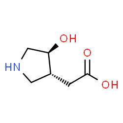 3-Pyrrolidineacetic acid, 4-hydroxy-, (3R,4S)-rel- (9CI) picture