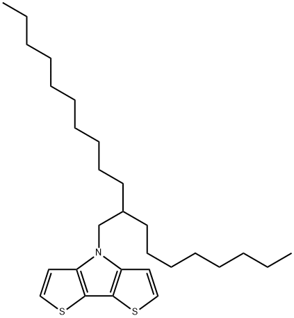 4H-Dithieno[3,2-b:2',3'-d]pyrrole, 4-(2-octyldodecyl)- Structure