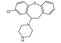 1-(8-chloro-10,11-dihydrodibenzo[b,f]thiepin-10-yl)piperazine结构式