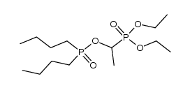 diethyl (1-((dibutylphosphoryl)oxy)ethyl)phosphonate结构式